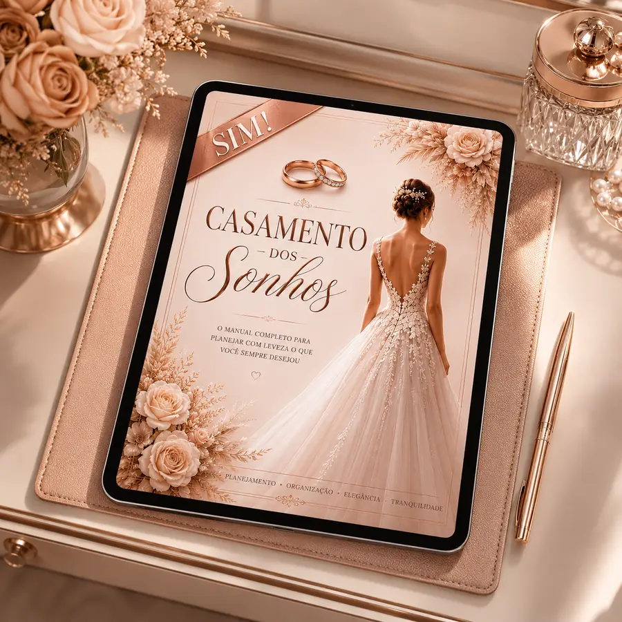 Guia Casamento dos Sonhos no tablet